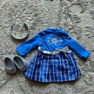 american girl blue christmas star dress truly me